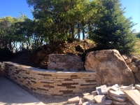 Rock Wall In Progress
